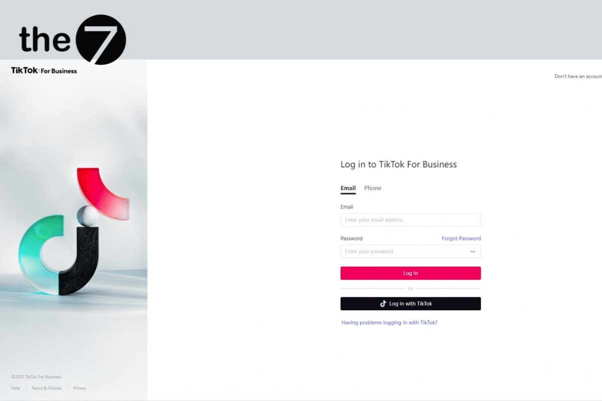 Truy cập vào TikTok Ads Manager