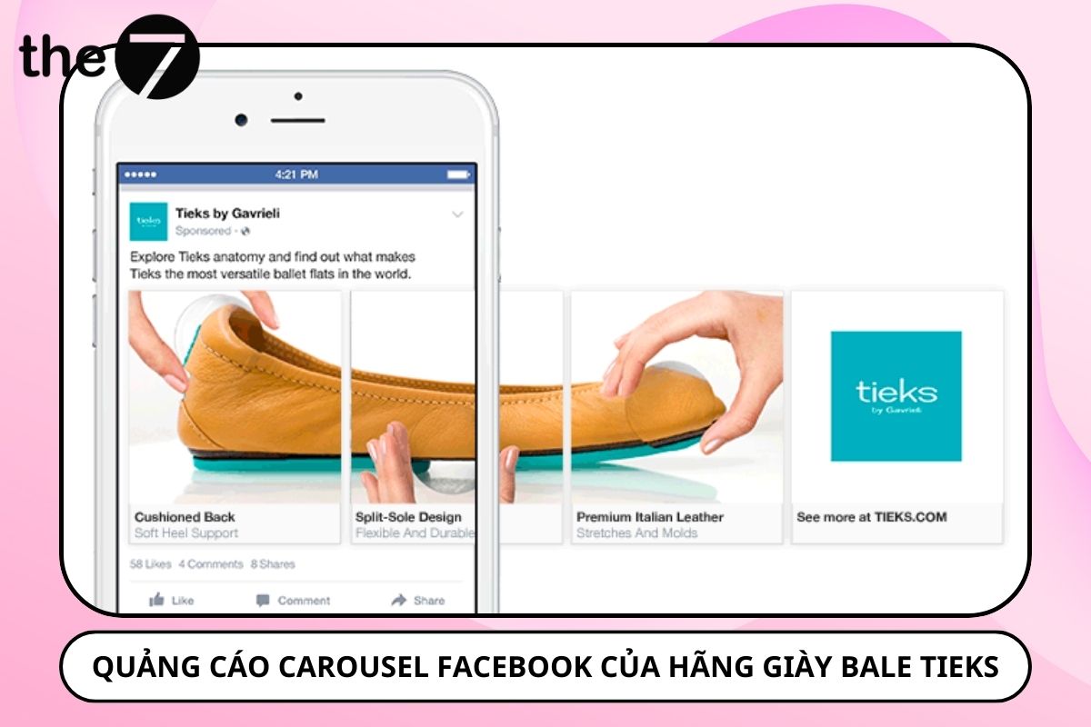 Quảng cáo Carousel giày ba lê độc đáo của Tieks