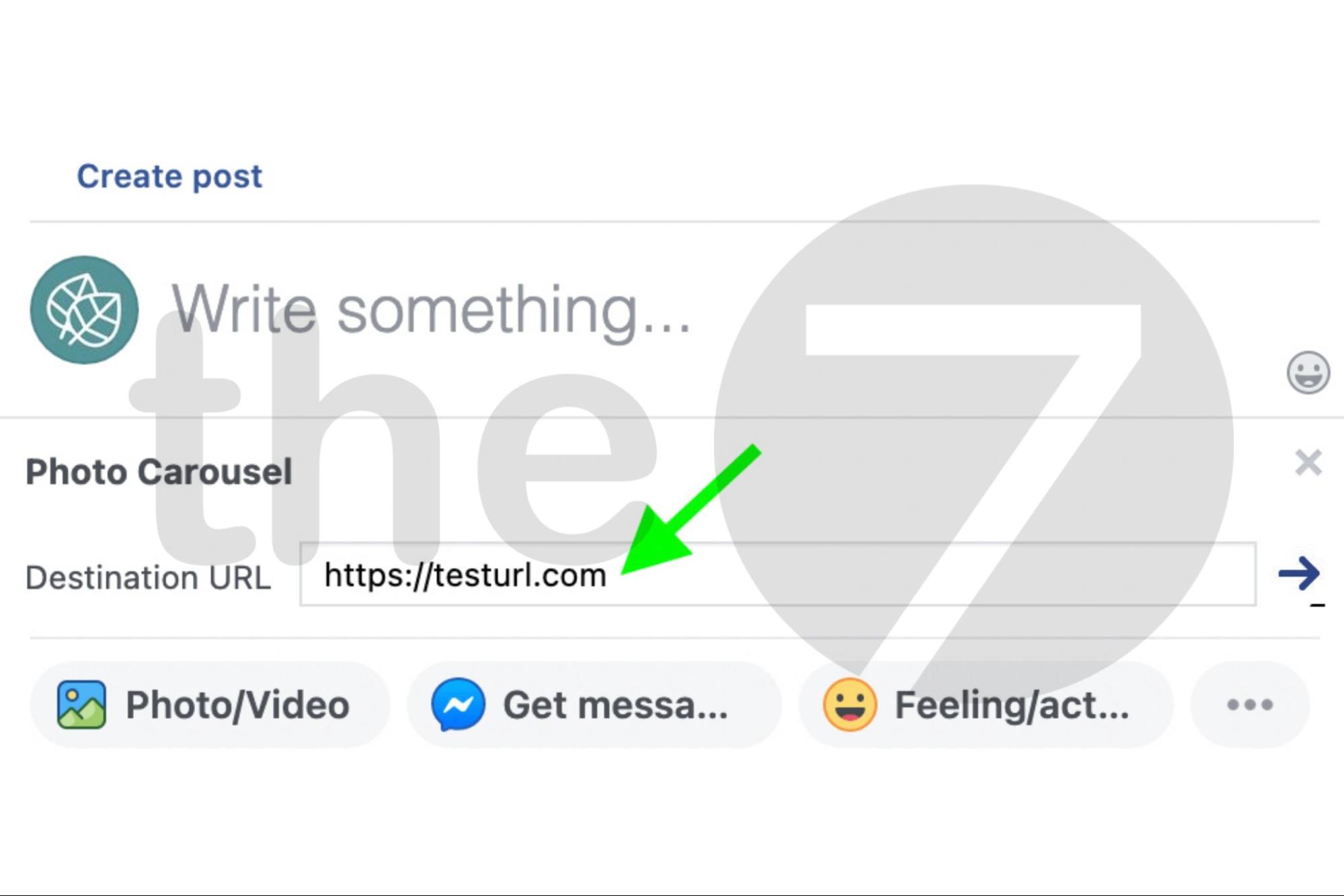 Nhập URL Landing Page bạn muốn gắn vào thẻ đầu tiên