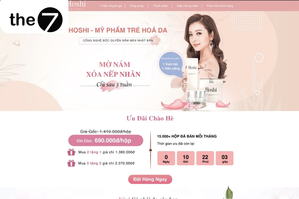 Landing cần đầy đủ thông tin của cả doanh nghiệp và sản phẩm