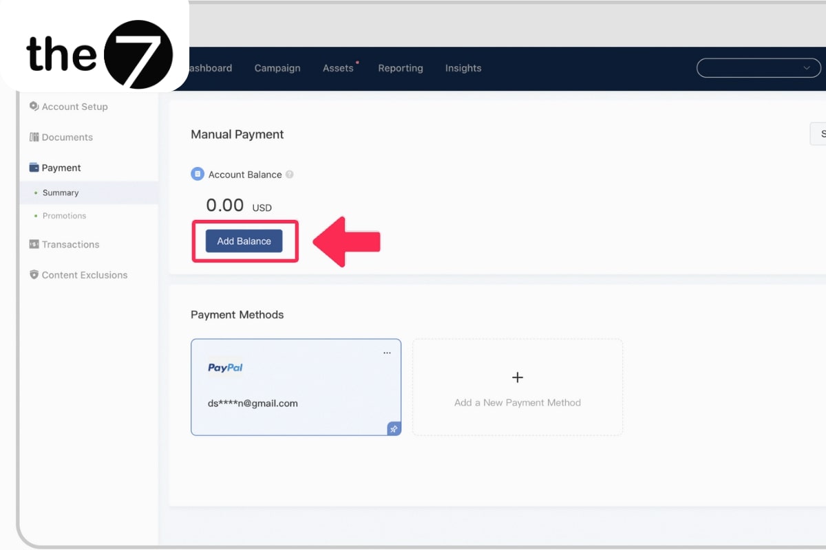Nạp đủ tiền trước khi bắt đầu chiến dịch