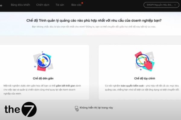 Chế độ tùy chỉnh quản lý trang
