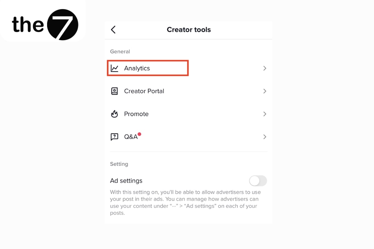 Chọn Analytics để tiến hành phân tích nghiên cứu