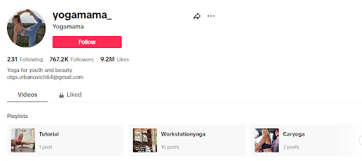 Trang Instargram của Fashion Influencers Yogamama