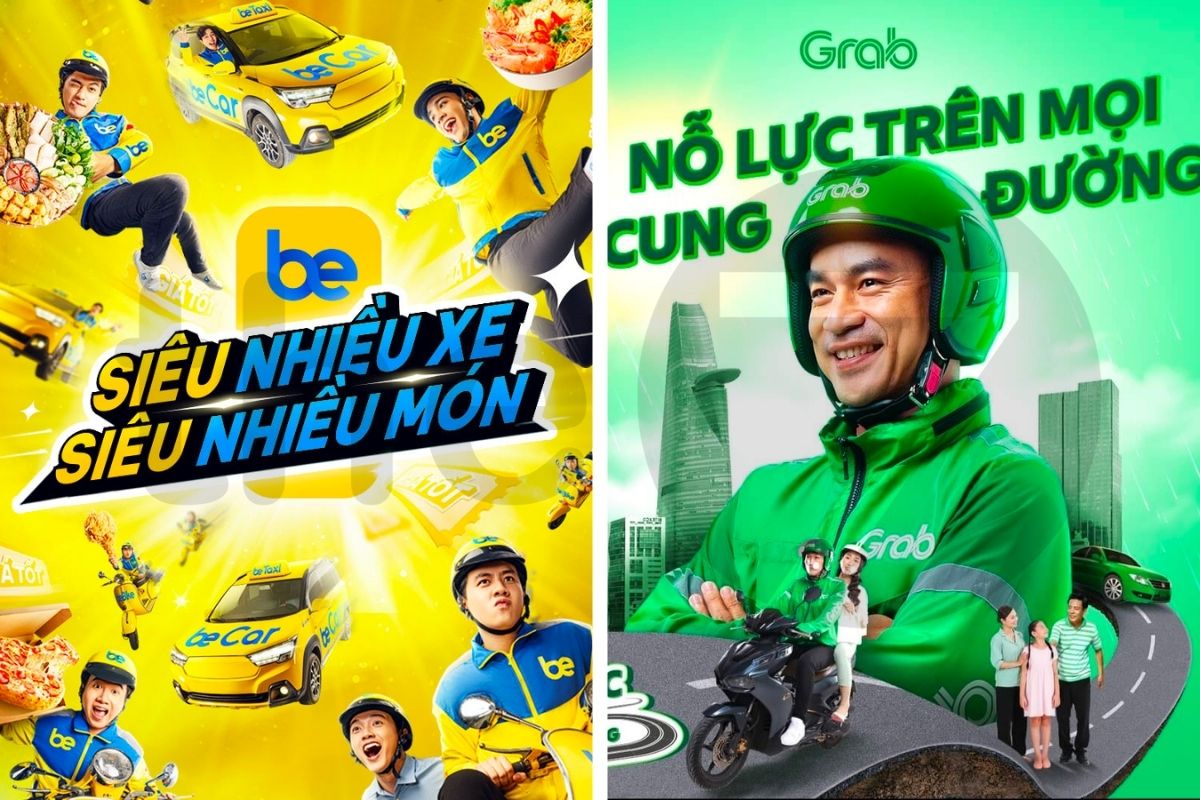 Khi nghĩ đến xe ôm công nghệ, khách hàng sẽ liên tưởng ngay đến dịch vụ đặt xe của Be và Grab