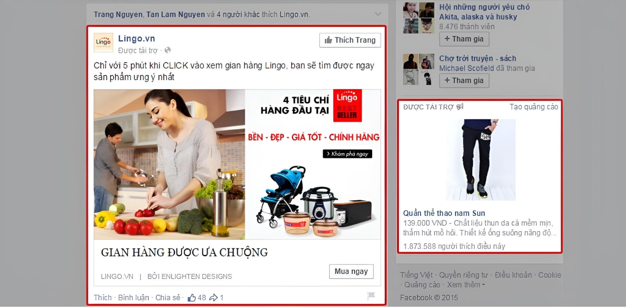 Click to Web Facebook ads