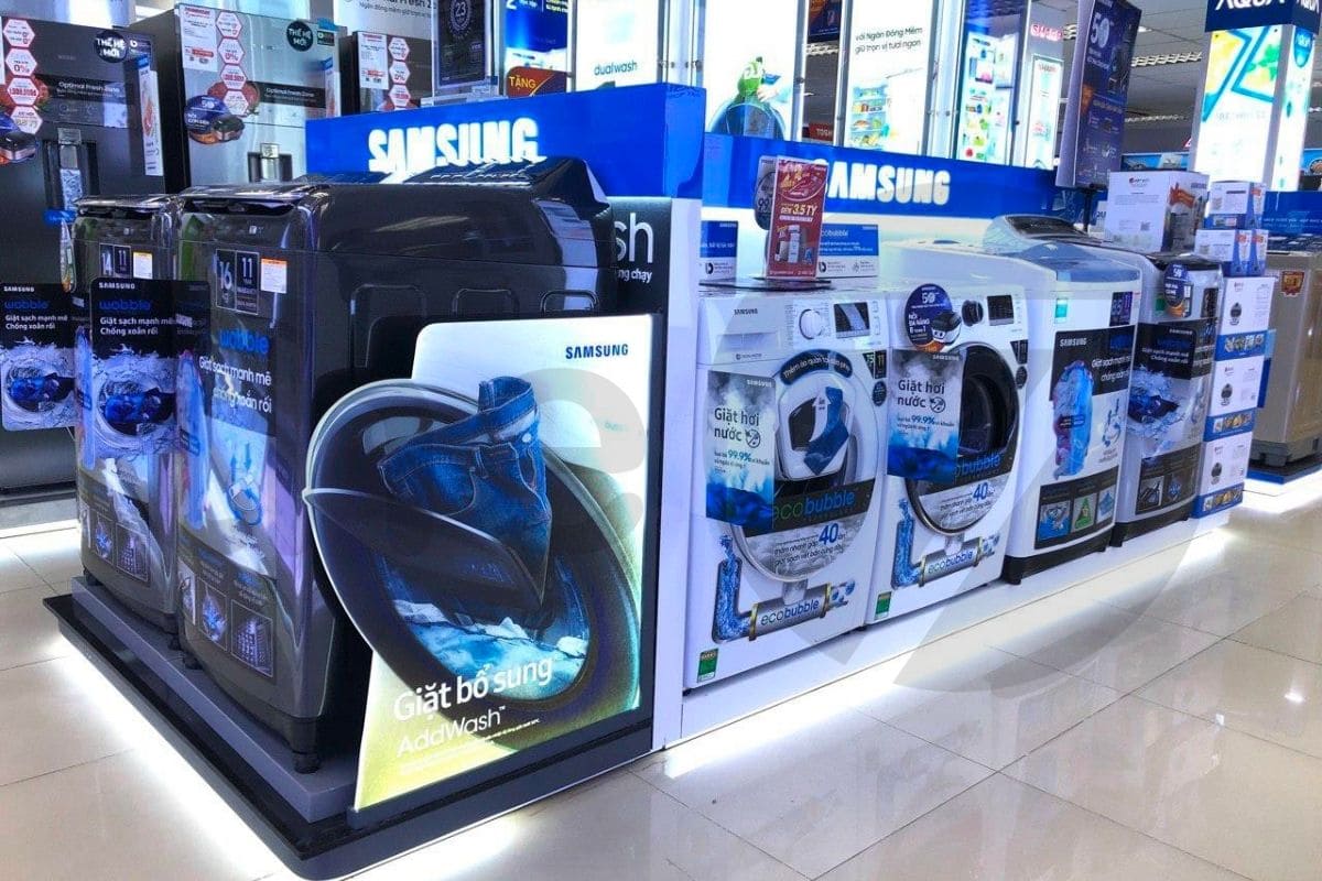 Samsung sử dụng mô hình thương hiệu gia đình cho các sản phẩm điện tử của mình