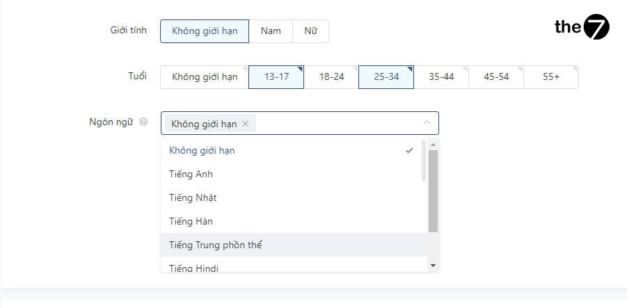 Target TikTok theo nhân khẩu học