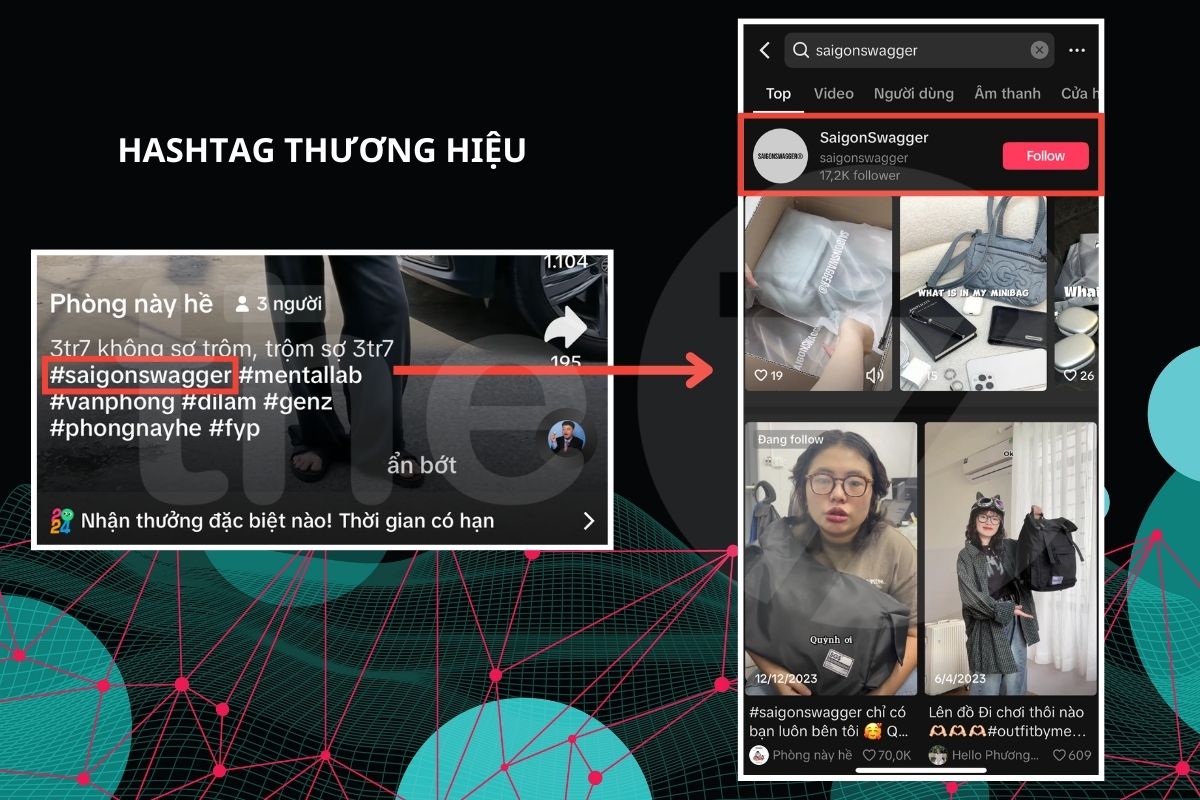 Hashtag mang đậm phong cách thương hiệu