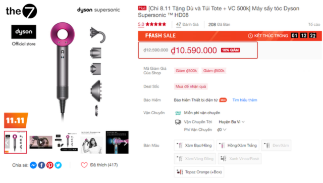 Chiến lược marketing đánh lừa thị giác Nâng giá ảo để giảm giá sâu