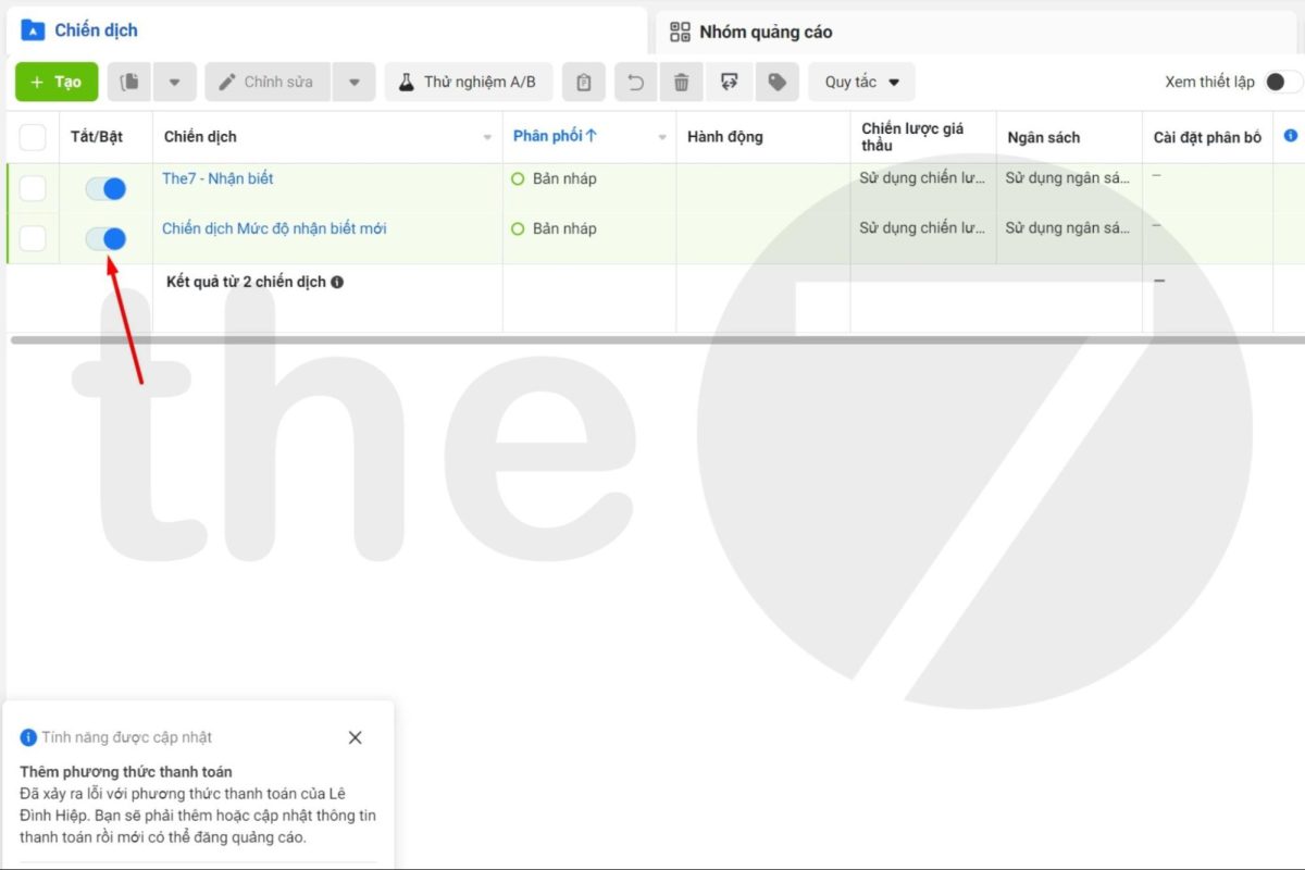 Bật, tắt hoặc xóa quảng cáo Facebook
