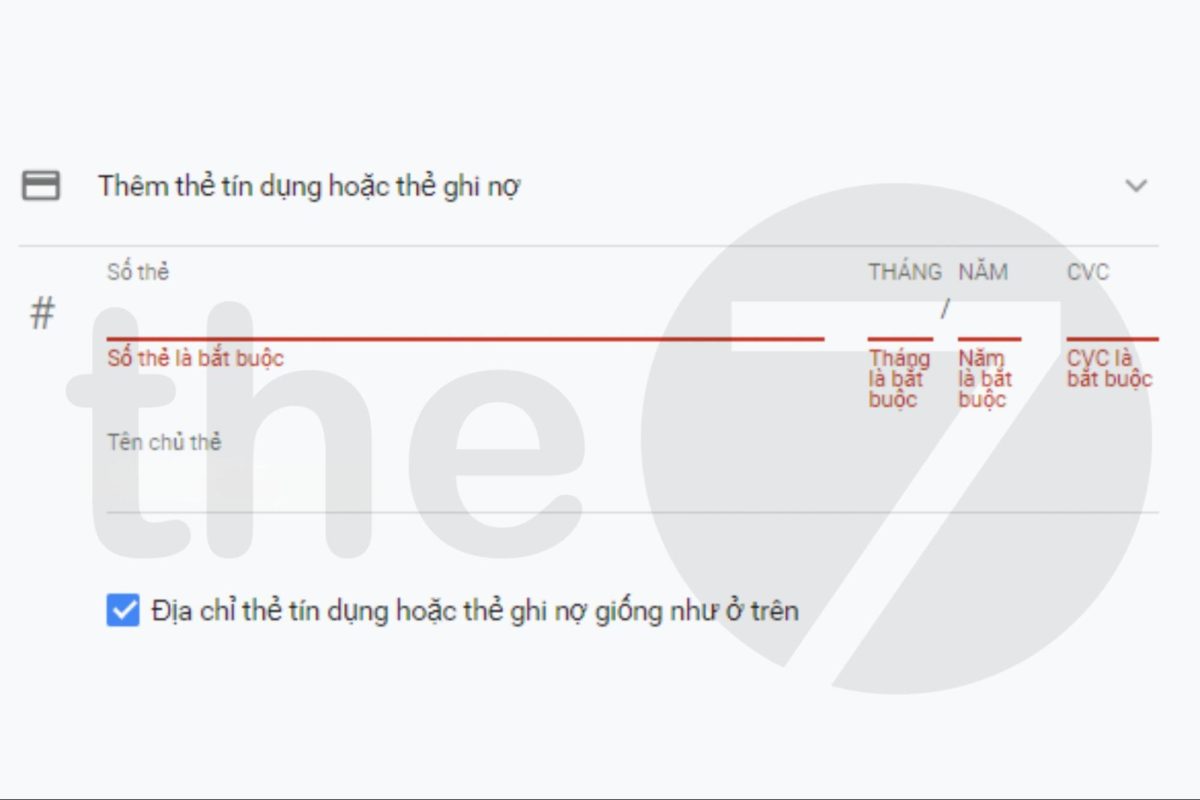 Chọn phương thức thanh toán Google Ads