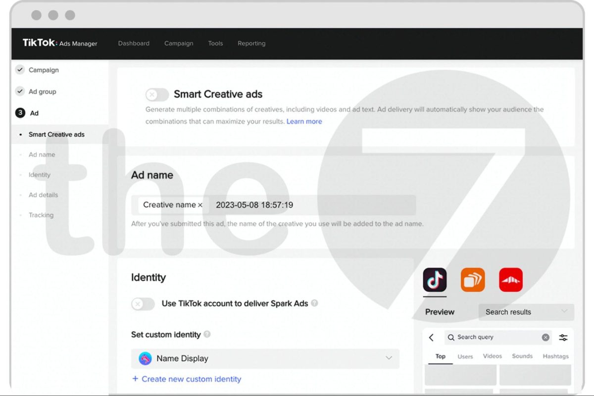 Bật Smart Creative Ads trên TikTok