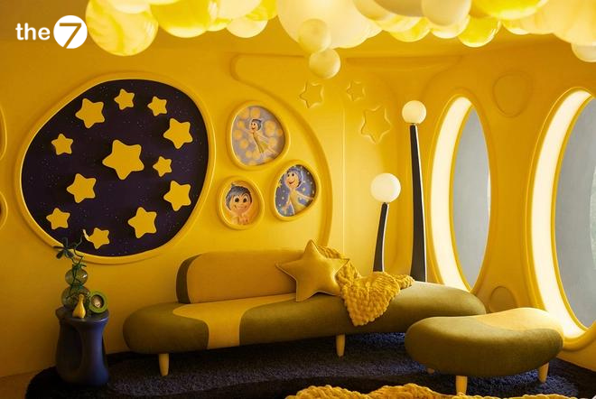 Căn phòng AirBnb được trang trí theo cảm xúc Niềm vui trong Inside Out