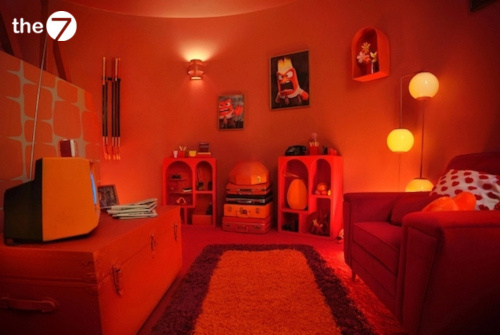 Căn phòng AirBnb được trang trí theo cảm xúc Nỗi giận trong Inside Out