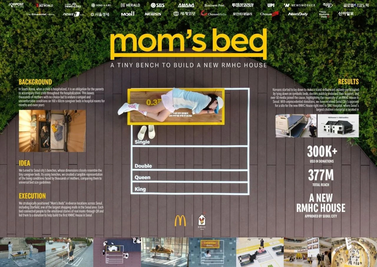 Chiến dịch quảng cáo ngoài trời Mom's Bed của McDonald's